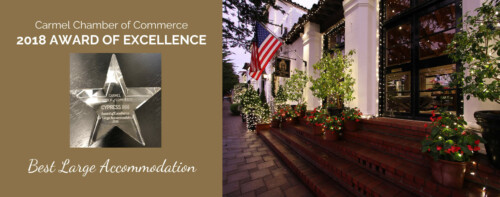 carmel chamber of commerce excellence award 2018 - cypress inn