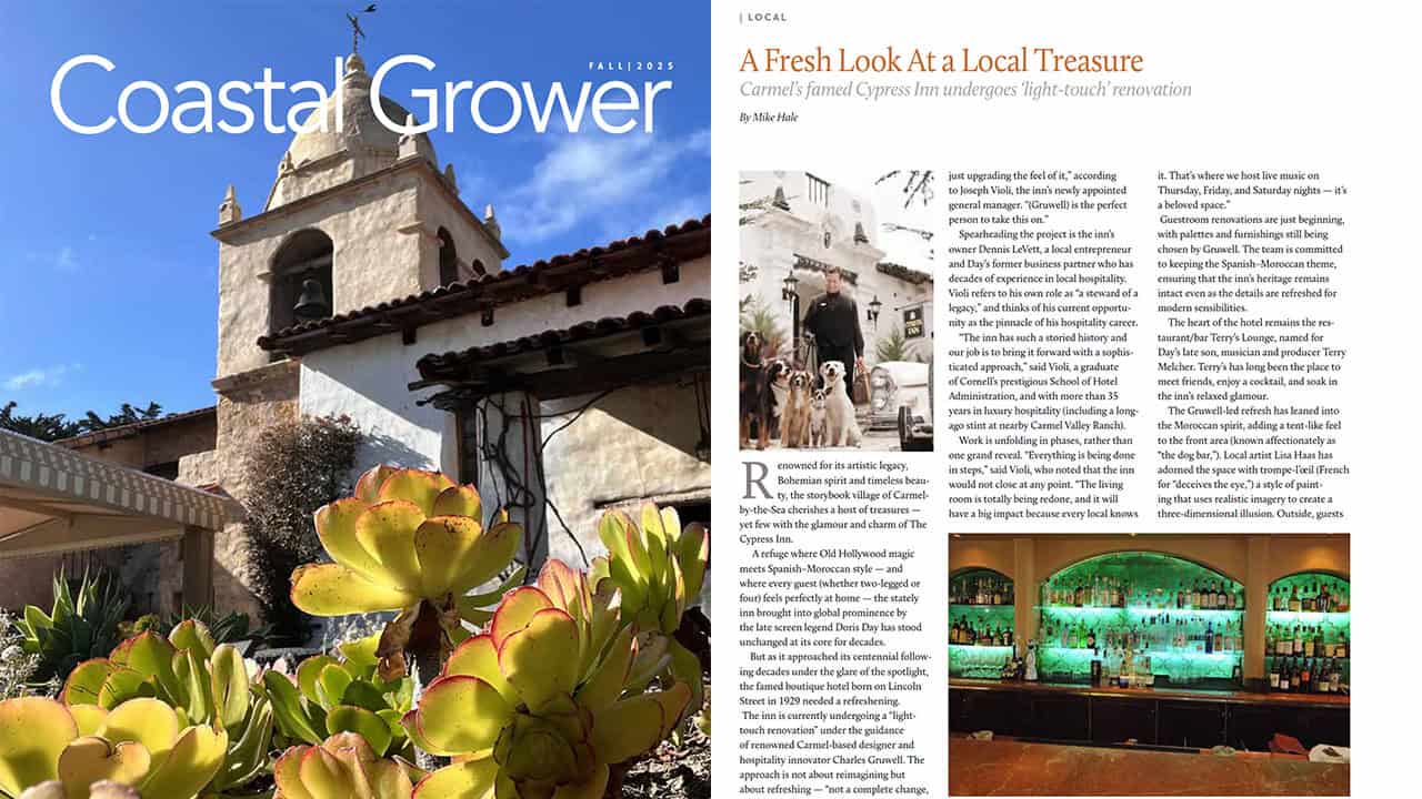 Coastal Growers Magazine Fall 2025 Issue Features Cypress Inn
