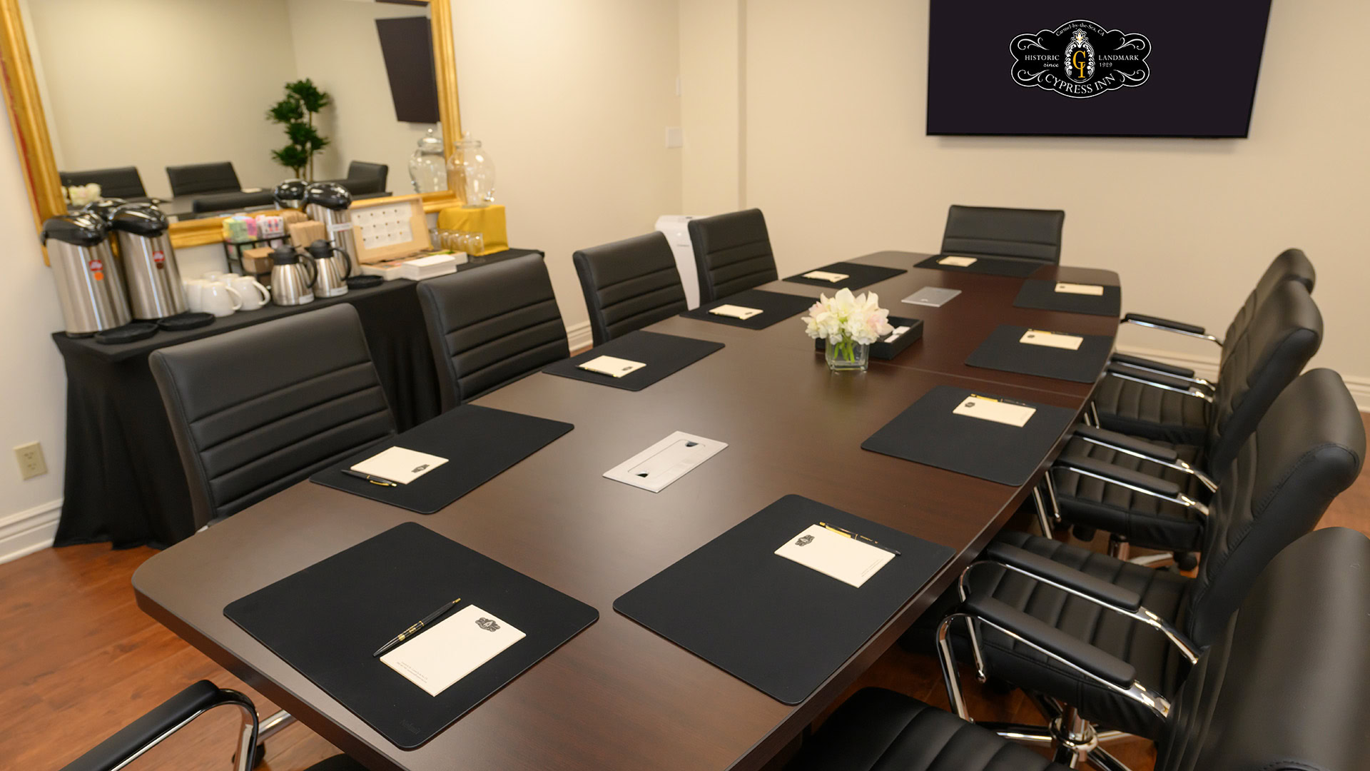 Small Board Meeting Room at Cypress Inn Carmel CA